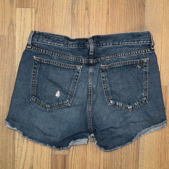 Rag & Bone Distressed Jean Shorts - Picture 2 of 5